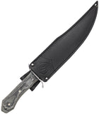 Condor K-Night Bowie Black & Gray Micarta 1075HC Fixed Blade Knife w/ Sheath K1343114HC
