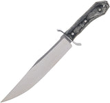 Condor K-Night Bowie Black & Gray Micarta 1075HC Fixed Blade Knife w/ Sheath K1343114HC