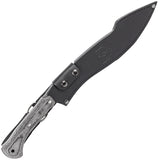 Condor K-Night Black Micarta 1075HC Fixed Blade Kukri Knife w/ Sheath 134412HC