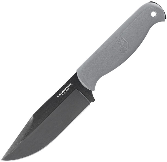 Condor Fighter Rhino Gray 1075 High Carbon Steel Fixed Blade Knife 183149RGHC