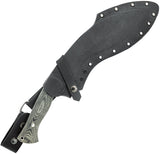 Condor Wild Brush Kukri Black Micarta 1075HC Fixed Blade Machete 1839107HC