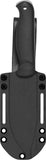 Condor Ghostlight Black 1095HC Drop Pt Fixed Blade Knife w/ Sheath 397945HC
