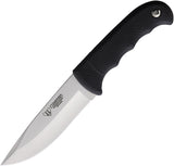 Cudeman Hunter Black Rubber Vanadium Molybdenum Fixed Blade Knife w/ Sheath 147H