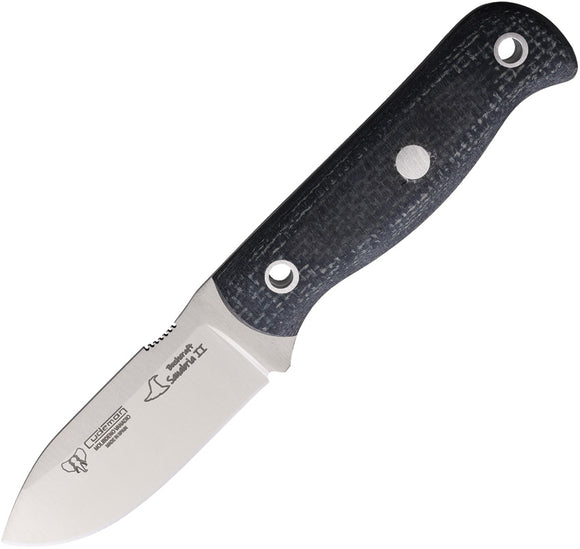 Cudeman Sanabria Mini Bushcraft Black Jute Vanadium Molybdenum Fixed Blade Knife 182T