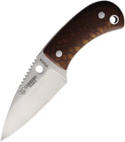 Cudeman YODA Brown Juma Bohler N695 Fixed Blade Neck Knife w/ Sheath 200JM