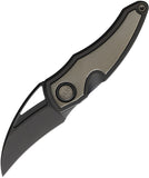 Cavol Krasu Framelock Black Titanium Folding Bohler M390 Pocket Knife C08DMDW
