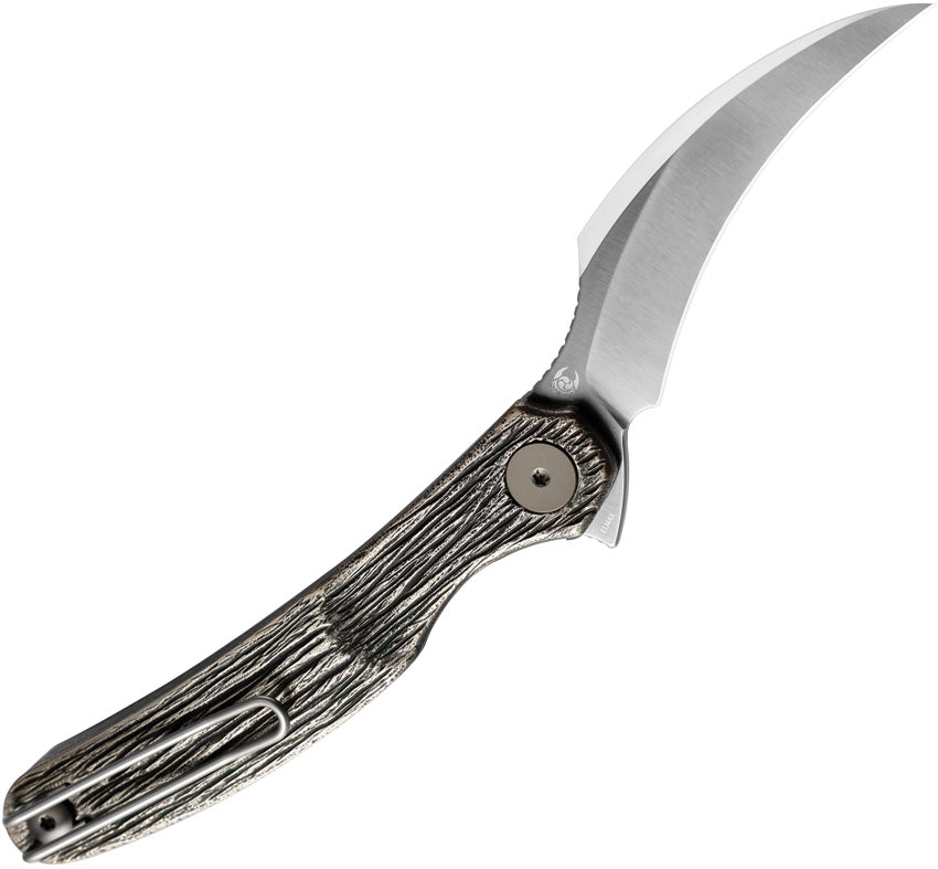 Cavol Mantis C09 Linerlock Bronze Titanium Folding Elmax Pocket Knife ...