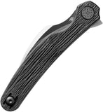 Cavol Mantis C09 Linerlock Black Titanium Folding Elmax Pocket Knife C09DS