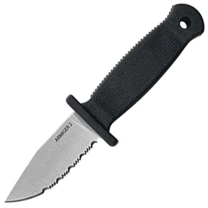 Demko Armiger 2 Black 4034 Stainless Serrated Clip Pt Fixed Blade Knife 09652