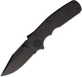 Demko Shark Cub Shark-Lock Stealth Black Aluminum Folding 20CV Pocket Knife 19229