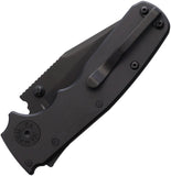 Demko Shark Cub Shark-Lock Stealth Black Aluminum Folding 20CV Pocket Knife 19229
