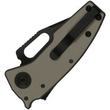 Demko Nano Shark Shark-Lock Stealth Artillery Gray Aluminum Folding 20CV Clip Pt Knife 19242