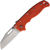 Demko AD 20.5 Shark-Lock Orange Grivory Folding AUS-10A Pocket Knife AD205F23