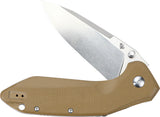 DOTS Gear Hercules LinQ Lock Brown G10 Folding K110 Pocket Knife A104901