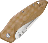 DOTS Gear Hercules LinQ Lock Brown G10 Folding K110 Pocket Knife A104901
