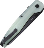 DOTS Gear Legend Race Lock Jade G10 Folding VG-10 Pocket Knife A105102