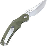 DOTS Gear Xpoise Race Lock Green G10 Folding VG-10 Pocket Knife A105402