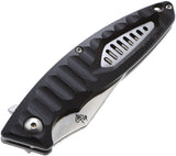 DOTS Gear Regatta Linerlock Black G10 Folding AUS-10A Pocket Knife A105701