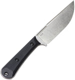 DOTS Gear Survival Crafter Black G10 K110 Fixed Blade Knife w/ Sheath A130903