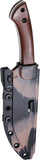 DOTS Gear Field Crafter Brown Micarta K110 Fixed Blade Knife w/ Sheath A131401