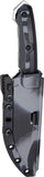 DOTS Gear Nova II Black & Gray G10 & TPR K110 Fixed Blade Knife w/ Sheath A131801