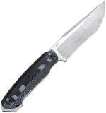 DOTS Gear Nova II Black & Gray G10 & TPR K110 Fixed Blade Knife w/ Sheath A131801