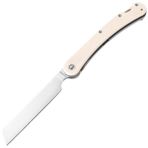 Daggerr Knives Boris Britva Linerlock White G10 Folding VG-10 Pocket Knife 2302WTS