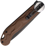 Daggerr Knives Peremen Mys Linerlock Brown ABS Folding 8Cr14MoV Pocket Knife 2401BRBW
