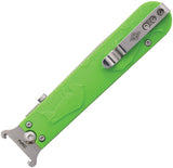 Daggerr Knives Peremen Zubry Linerlock Green ABS Folding 8Cr14MoV Pocket Knife 2402BGNSW
