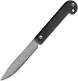 Daggerr Knives Ataman Black Micarta VG-10 Damascus Fixed Blade Knife 2409SBKDM