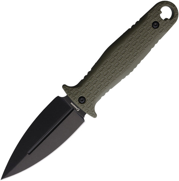 Daggerr Knives Combat Dagger OD Green FRN Black 8Cr14MoV Fixed Blade Knife CBTFOLBW