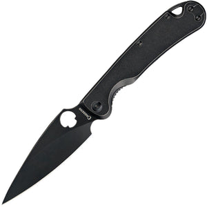 Daggerr Knives Sting Framelock Black Stainless Steel Folding D2 Steel Pocket Knife F22FBBN