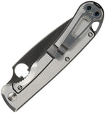 Daggerr Knives Zhalo NF Framelock Gray Stainless Folding VG-10 Serrated Pocket Knife 22FSSSNV
