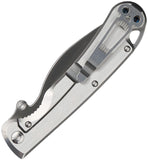 Daggerr Knives Pelican Framelock Gray Stainless Folding VG-10 Serrated Pocket Knife F23FSSSV