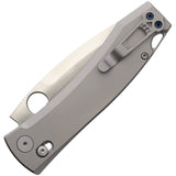 Daggerr Knives Nightmare X-Lock Gray Titanium Folding MagnaCut Pocket Knife F71DSG