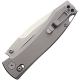 Daggerr Knives Nightmare X-Lock Gray Titanium Folding MagnaCut Pocket Knife F71TSG