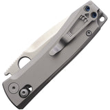 Daggerr Knives Nightmare X-Lock Gray Titanium Folding MagnaCut Pocket Knife F72MDSG