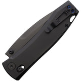 Daggerr Knives Nightmare X-Lock Black Titanium Folding MagnaCut Pocket Knife F72TBB