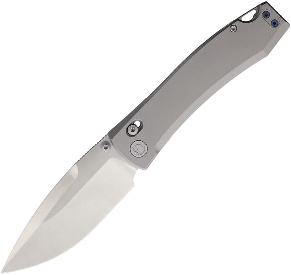 Daggerr Knives Nightmare X-Lock Gray Titanium Folding MagnaCut Pocket Knife F72TSG