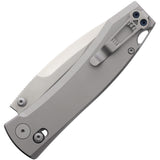 Daggerr Knives Nightmare X-Lock Gray Titanium Folding MagnaCut Pocket Knife F72TSG