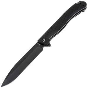 Daggerr Knives Finka Linerlock Blackout FRN Folding 8Cr14 Pocket Knife FKFBKBW