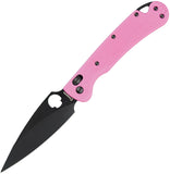 Daggerr Knives Sting Slim Crossbar Lock Pink G10 Folding VG-10 Pocket Knife FM022SPKB