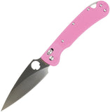 Daggerr Knives Sting Slim Crossbar Lock Pink G10 Folding Satin VG-10 Pocket Knife FM022SPKS