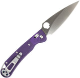Daggerr Knives Sting Slim Crossbar Lock Purple G10 Folding Satin VG-10 Pocket Knife FM022SPRS