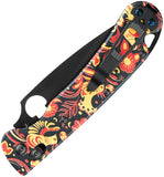 Daggerr Knives Sting Slim Crossbar Lock Khokhloma G10 Folding VG-10 Pocket Knife FM022SXO
