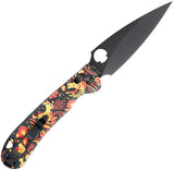 Daggerr Knives Sting Slim Crossbar Lock Khokhloma G10 Folding VG-10 Pocket Knife FM022SXO