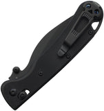Daggerr Knives Pelican Slim Crossbar Lock Blackout Folding VG-10 Pocket Knife FM023SBKB