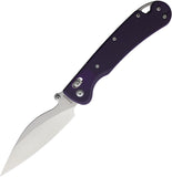 Daggerr Knives Pelican Slim Crossbar Lock Purple G10 Folding VG-10 Pocket Knife M023SPRS