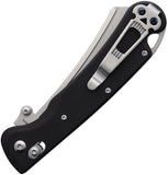 Daggerr Knives Behemoth Slim Crossbar Lock Black G10 Folding VG-10 Pocket Knife FM024SBKS