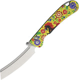 Daggerr Knives Begemot Slim Crossbar Lock Gorodets Yellow G10 Folding VG-10 Pocket Knife FM024SGRD
